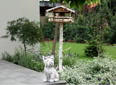 Garden Decoration Dog Patio Stone Figures Daisy Statue